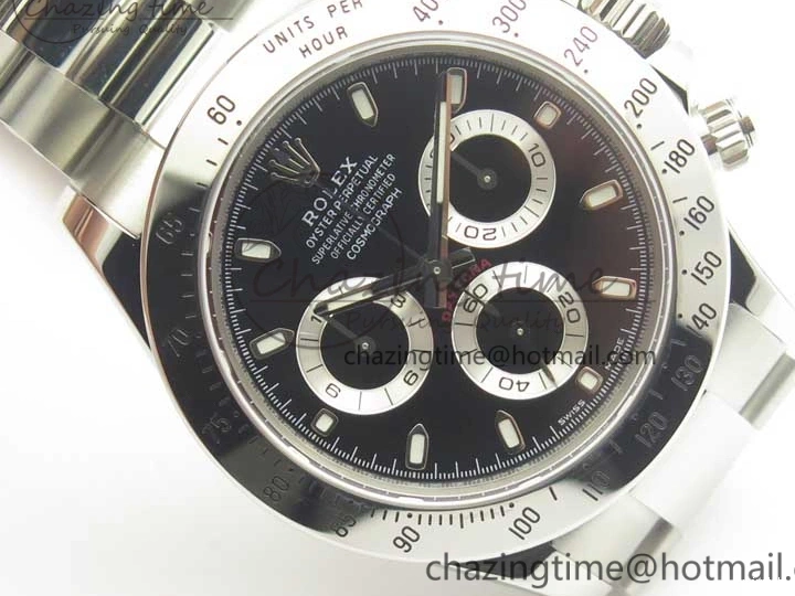 904L Bracelet 1:1 Black Daytona Edition Noob Dial Case 116520 Best SS and SA4130 1219